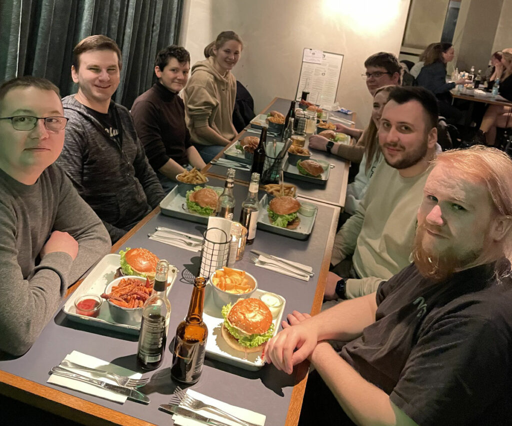 Die verdienten Burger genießen