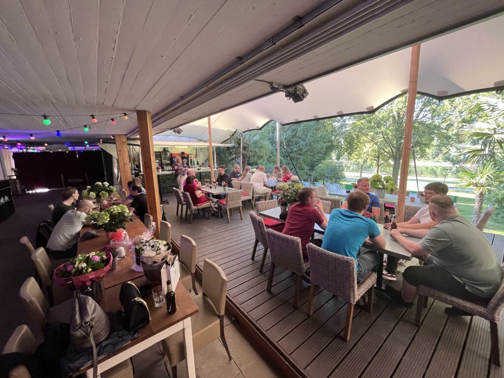 On the terrace